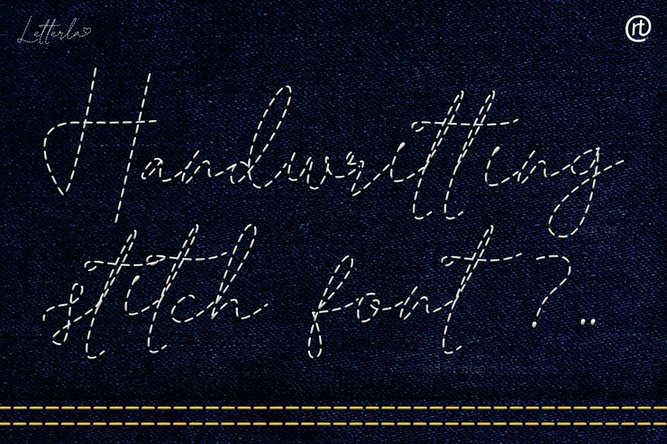 Letterla - Stitch字体 Handwritting字体 4