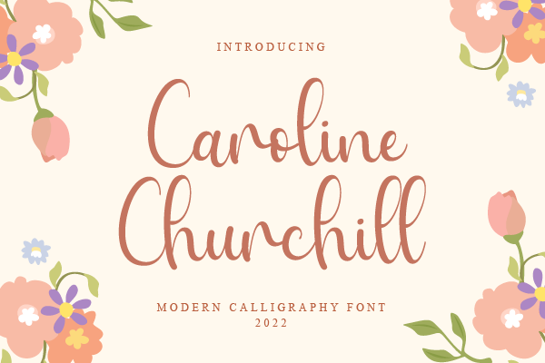Caroline Churchill字体 4