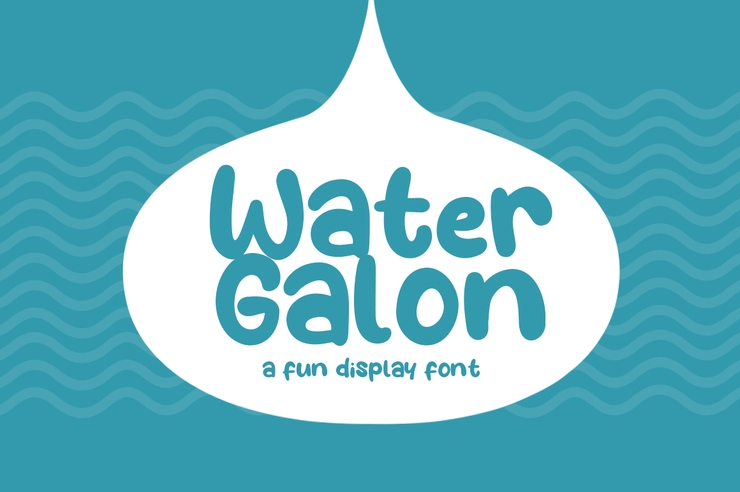 Water Galon字体 1