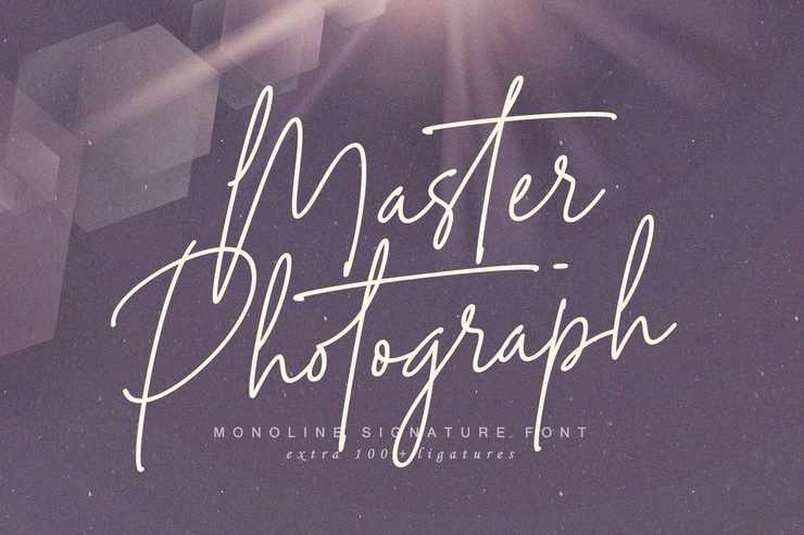 Master Photograph字体 8