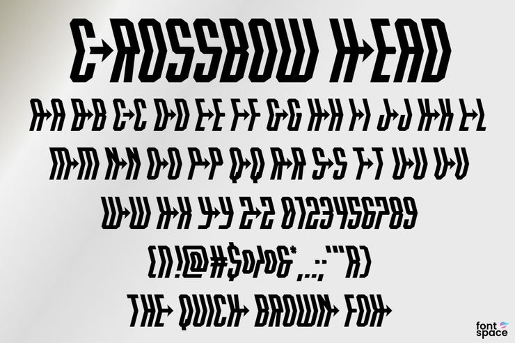 Crossbow Head字体 1
