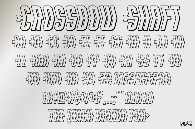 Crossbow Head字体 7