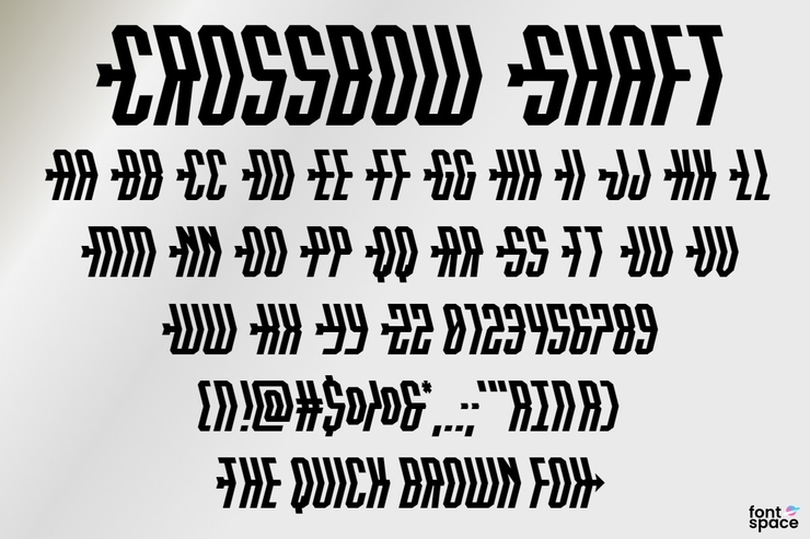 Crossbow Head字体 8