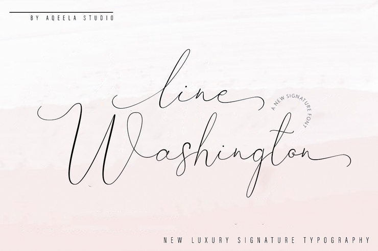 Line Washington字体 4