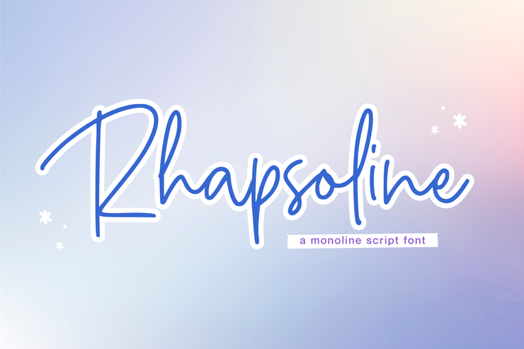 Rhapsoline字体 8