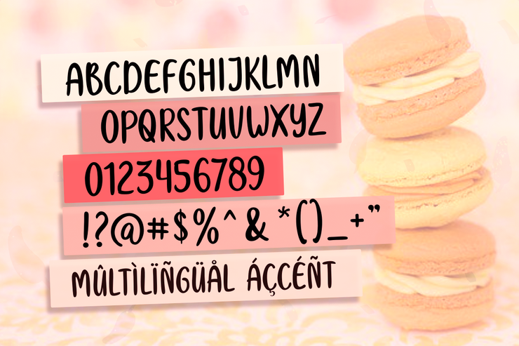 Macaron Cookies字体 1