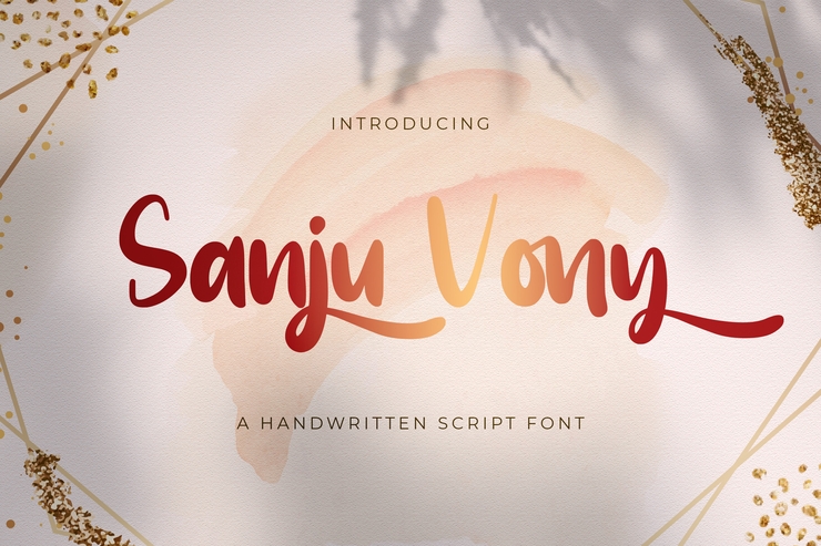Sanju Vony字体 10
