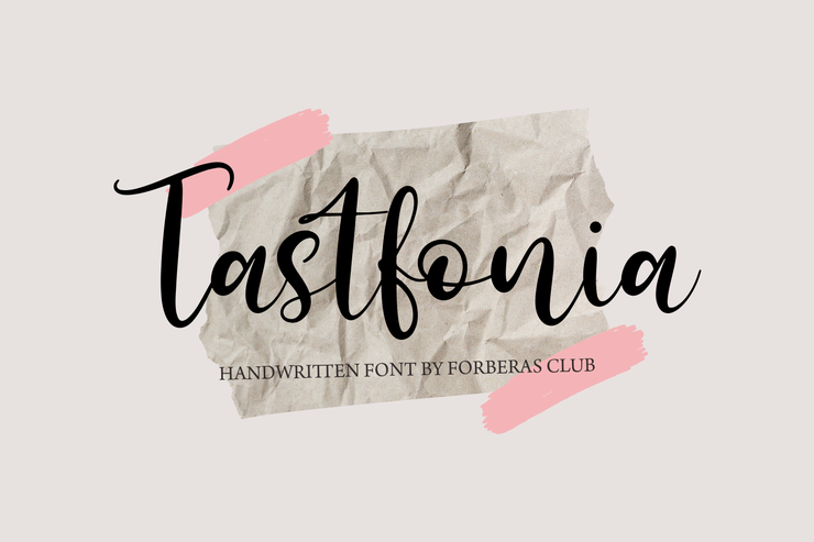 Tastfonia字体 6