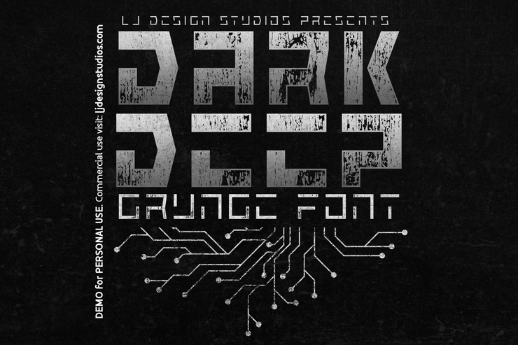 Dark Deep Grunge字体 1
