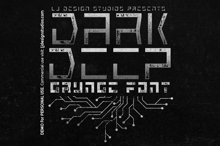 Dark Deep Grunge字体 3