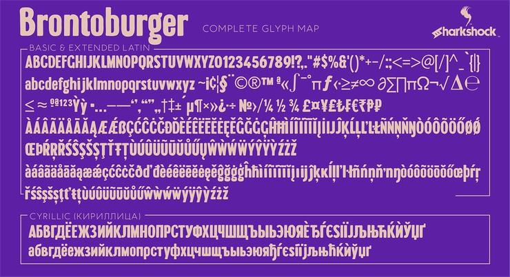 Brontoburger字体 2