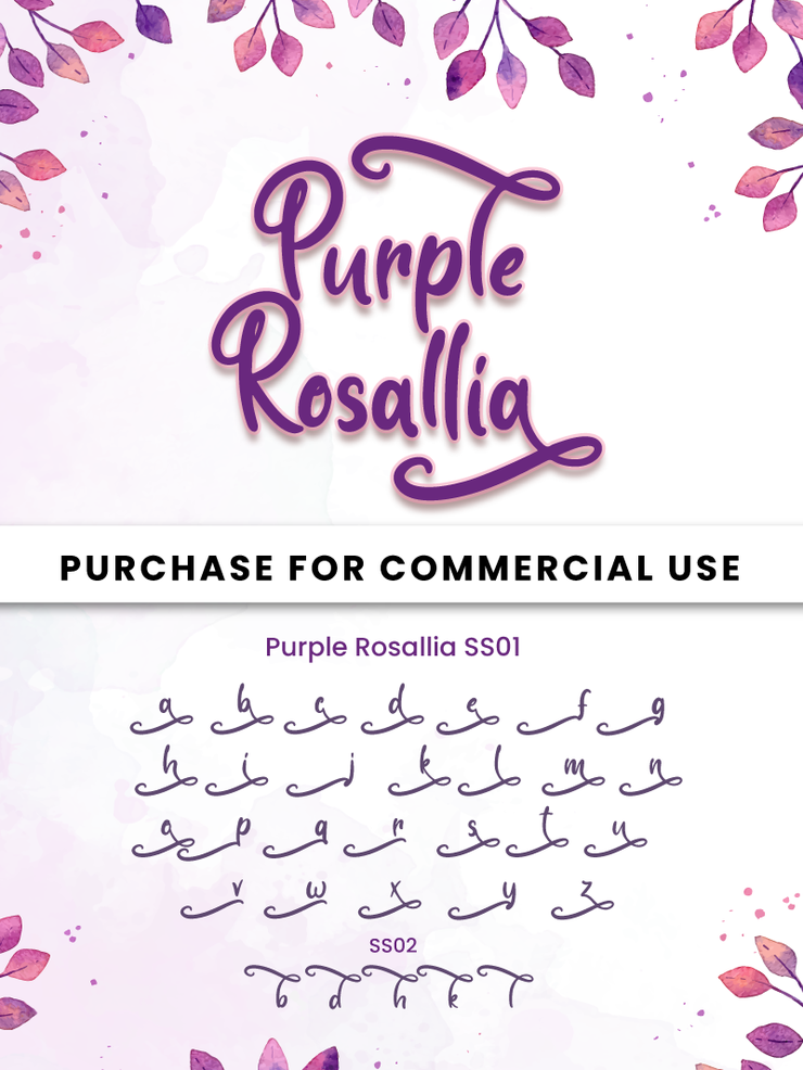 Purple Rosallia字体 1