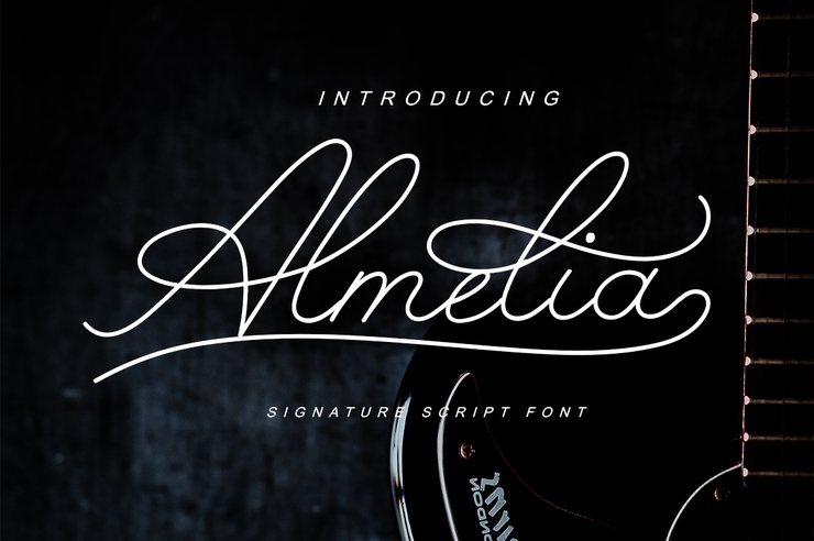 Almelia字体 3