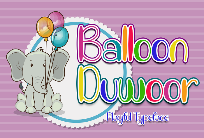 Balloon Duwoor字体 1
