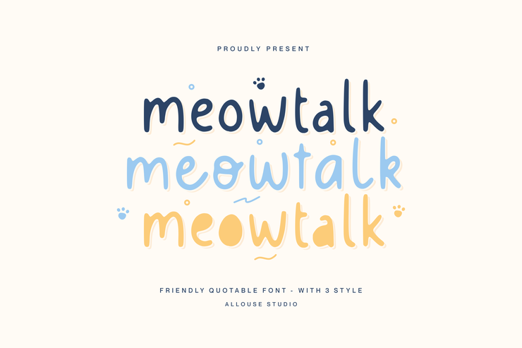 Meowtalk字体 8