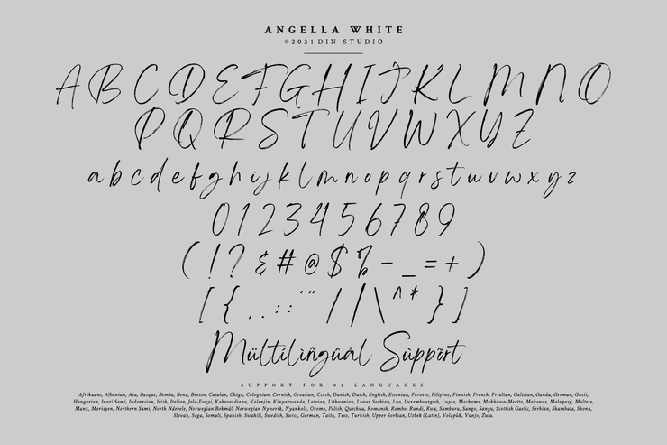 Angella White字体 4