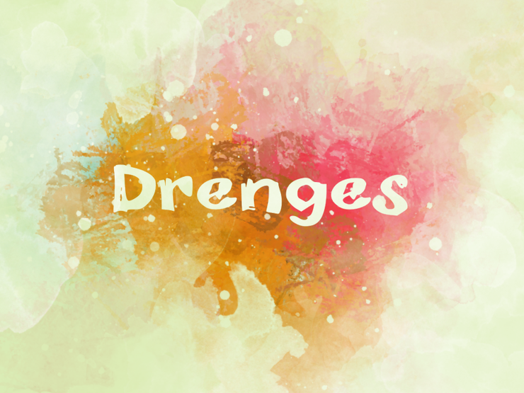 d Drenges字体 1