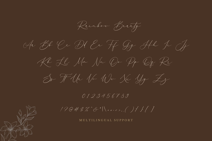 Rainbow Beauty字体 7