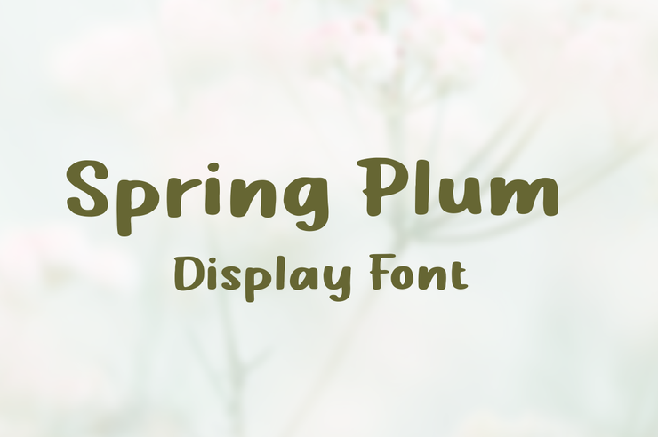 Spring Plum字体 3