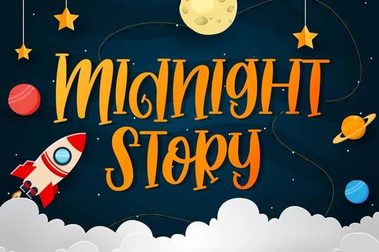 Midnight Story字体 7