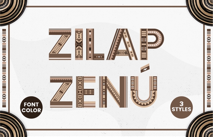 Zilap Zenu字体 5