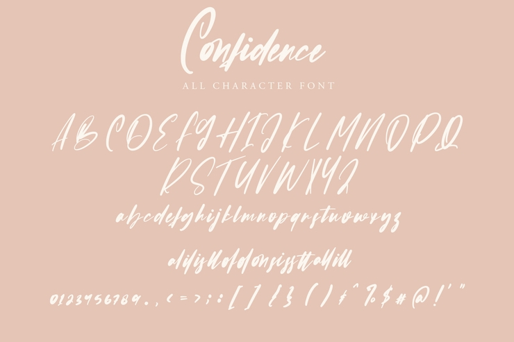 Confidence字体 6