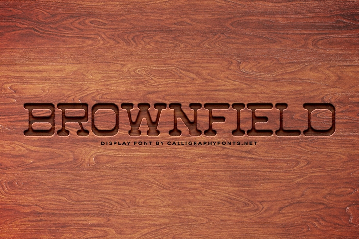 Brownfiled字体 1