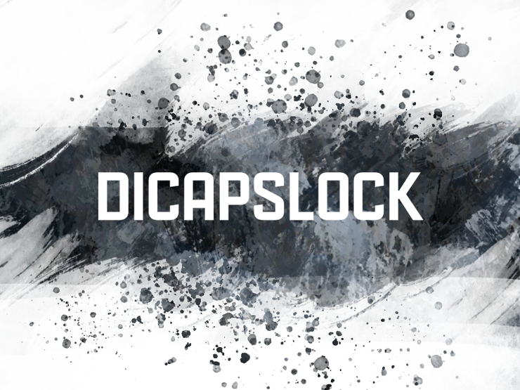 d Dicapslock字体 1