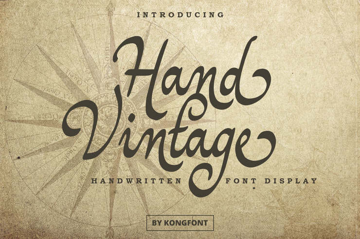 Hand Vintage字体 1