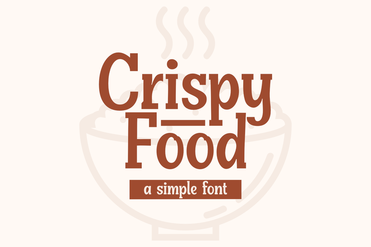 Crispy Food字体 1