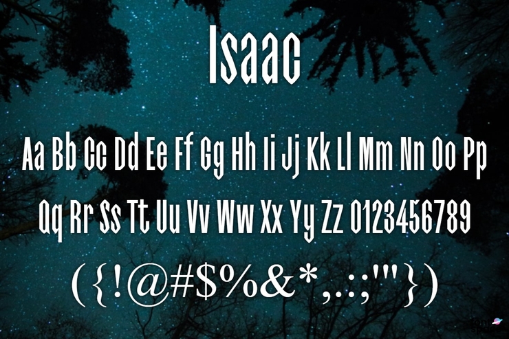 Isaac字体 3