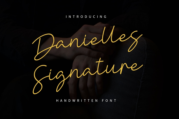 Danielles Signature字体 4