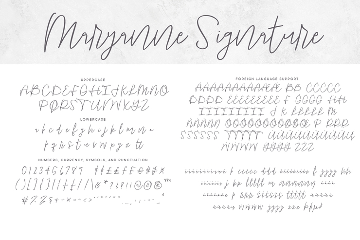 Maryanne Signature字体 3