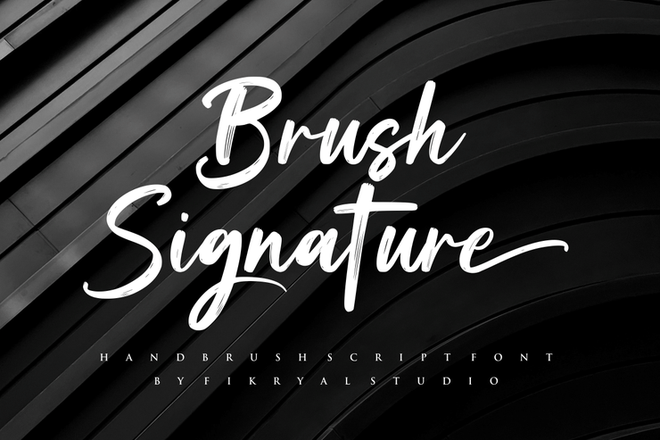 Brush Signature字体 1