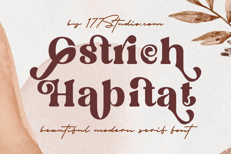 Ostrich Habitat字体 8