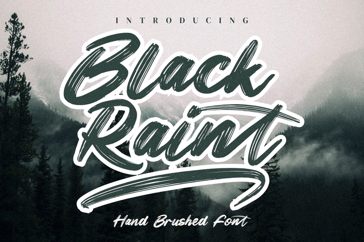 Black Raint字体 1