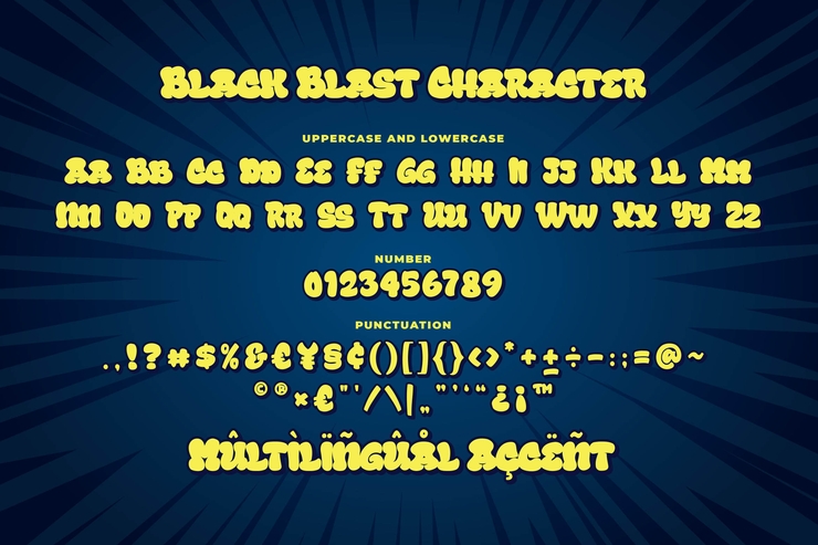 Black Blast字体 7
