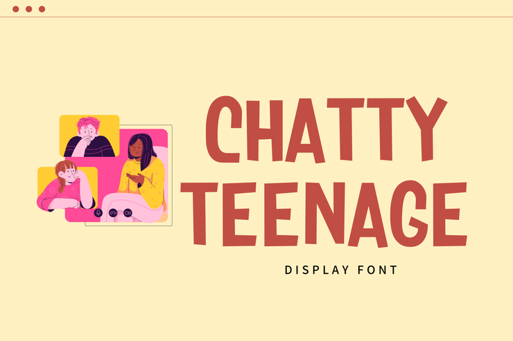 Chatty Teenage字体 1