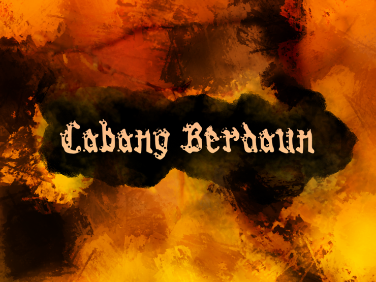 c Cabang Berdaun字体 1