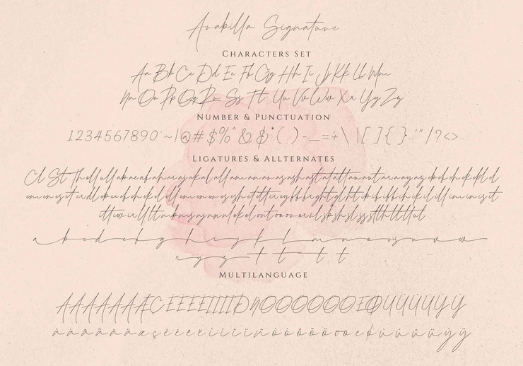 Arabilla Signature字体 4