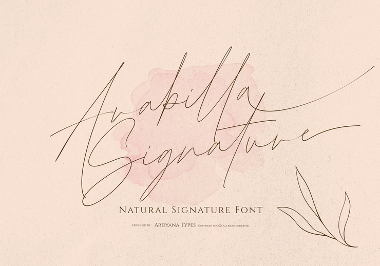 Arabilla Signature字体 5