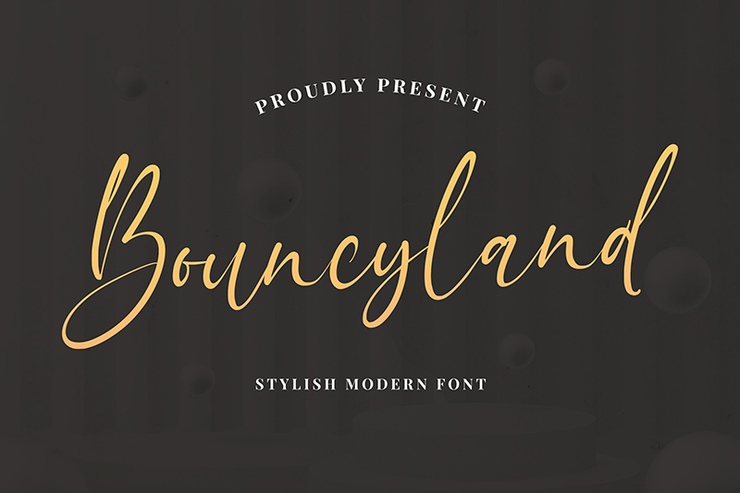 Bouncyland字体 1