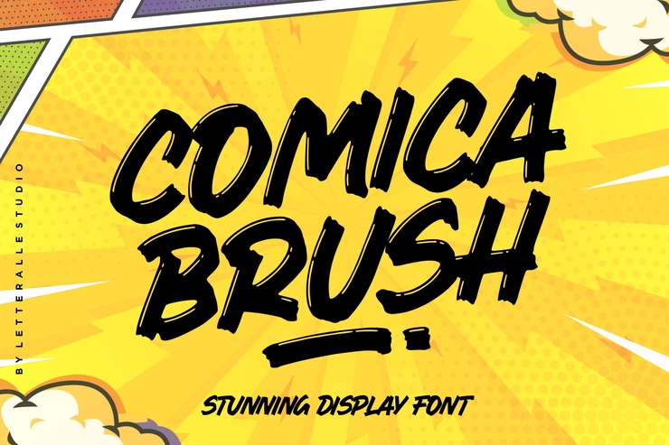 Comica Brush字体 7