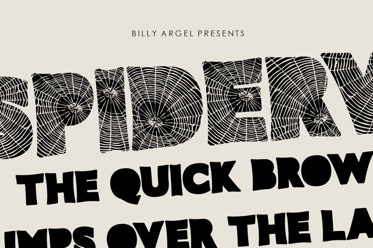 SPIDERWEB ITALIC字体 1