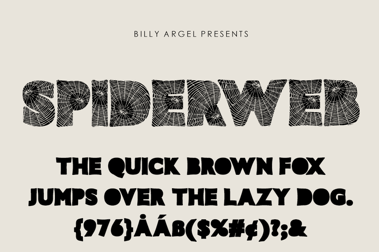 SPIDERWEB ITALIC字体 4