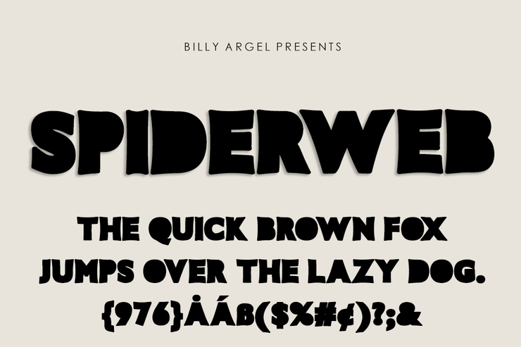 SPIDERWEB ITALIC字体 7