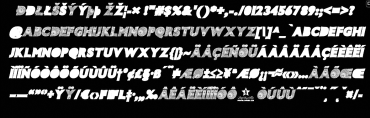 SPIDERWEB ITALIC字体 8