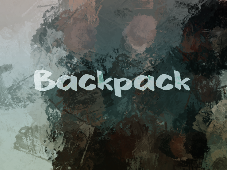 b Backpack字体 1