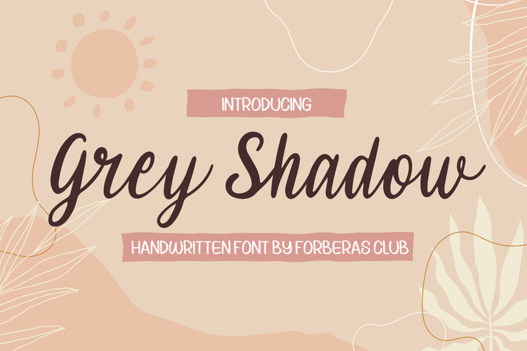 Grey Shadow字体 7