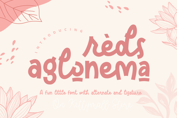Reds Aglonema字体 8